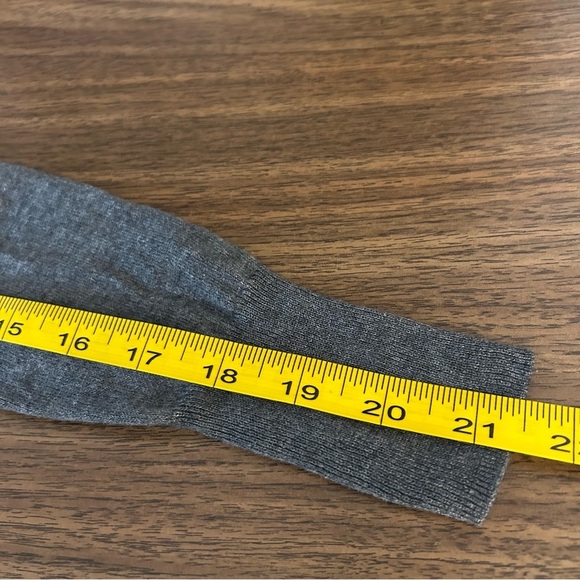 Talulah Babaton Silk Cashmere Cardigan Grey Open Front Long Sleeve Sweater - Picture 10 of 11